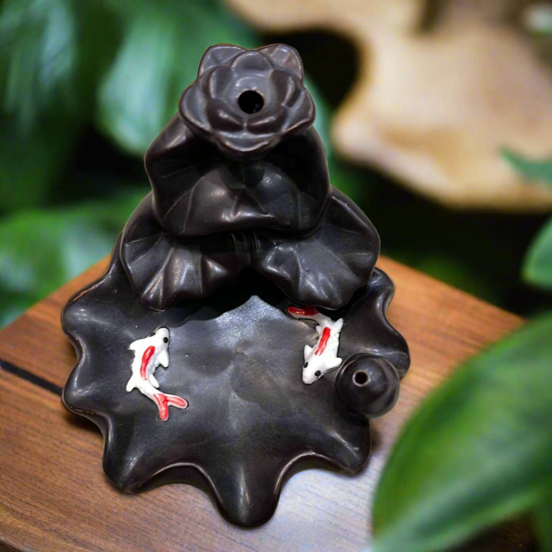 Fish Pond Back Flow Incense Burner