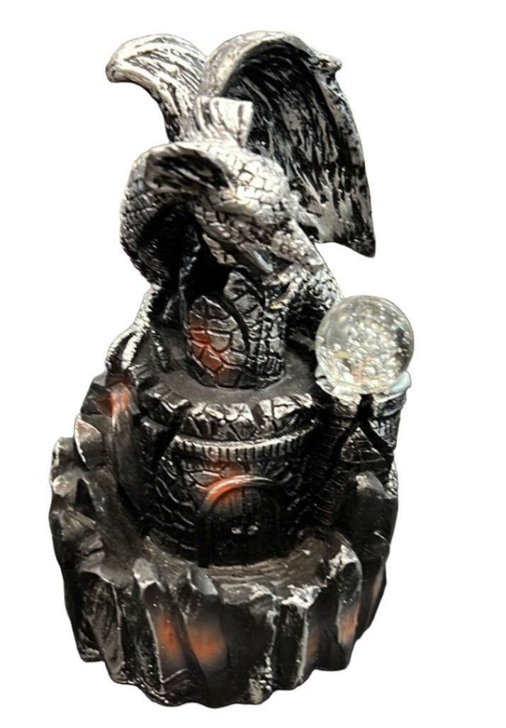 Silver dragon Back Flow Incense Burner