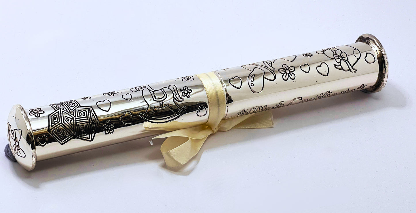 Keepsake Baby Birth Certificate Holder