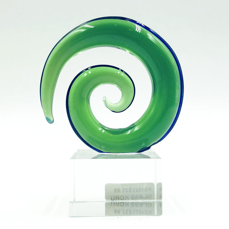 Emerald Spiral Koru Sculpture