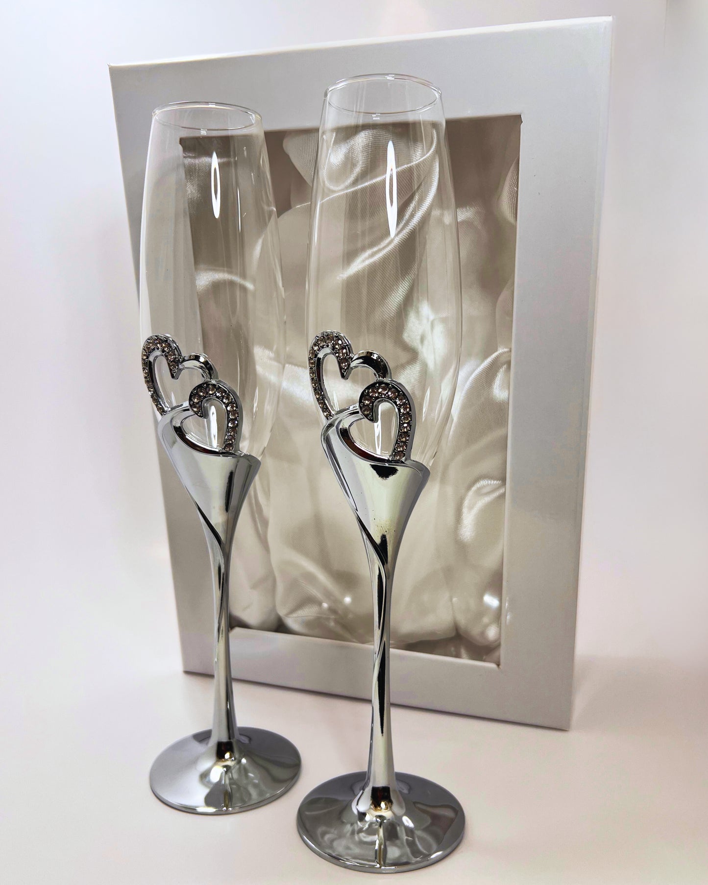 Eternal Love Champagne Flutes