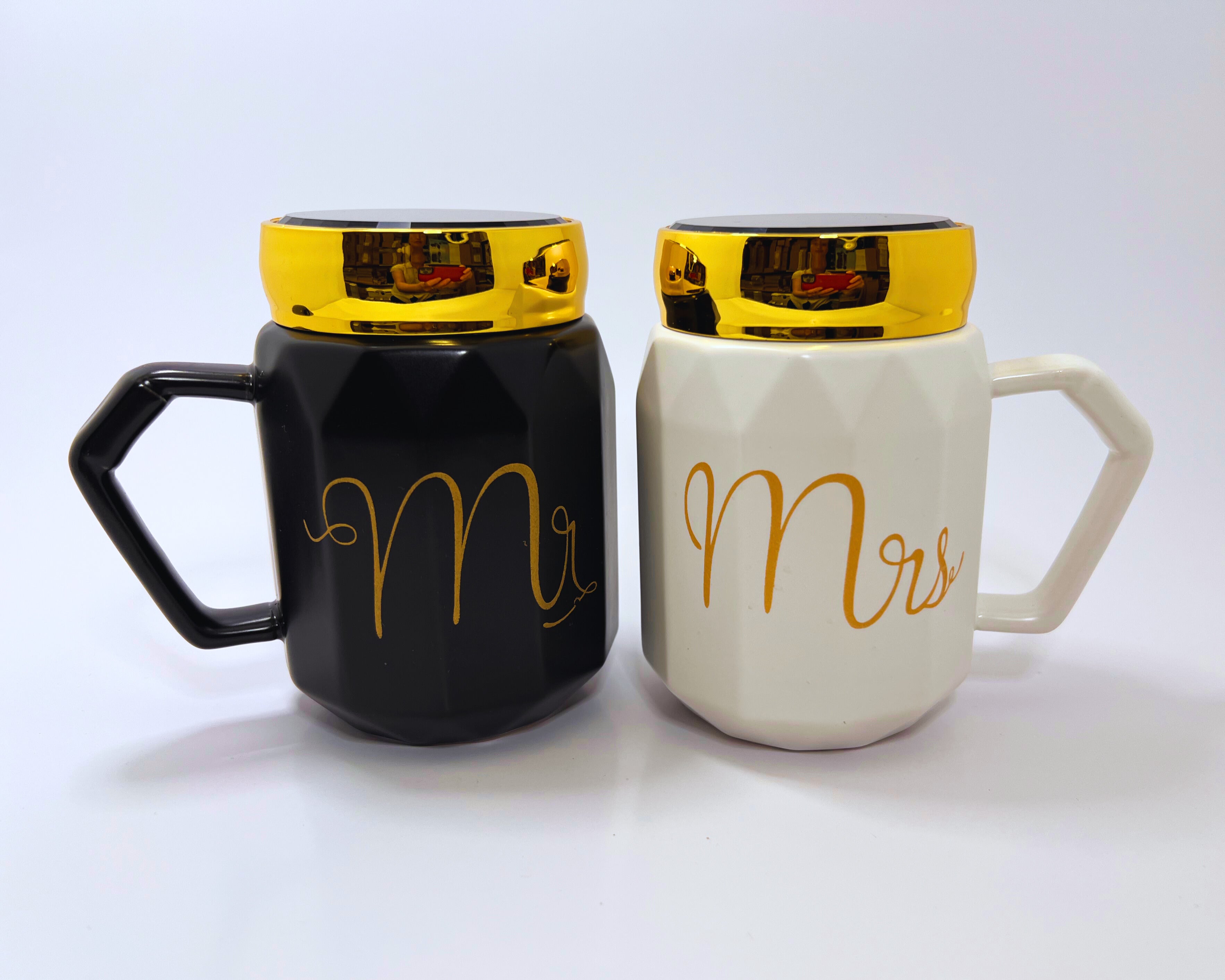Elegant Mr. & Mrs. Mug Duo Set - Perfect Gift for Couples | Gift World NZ