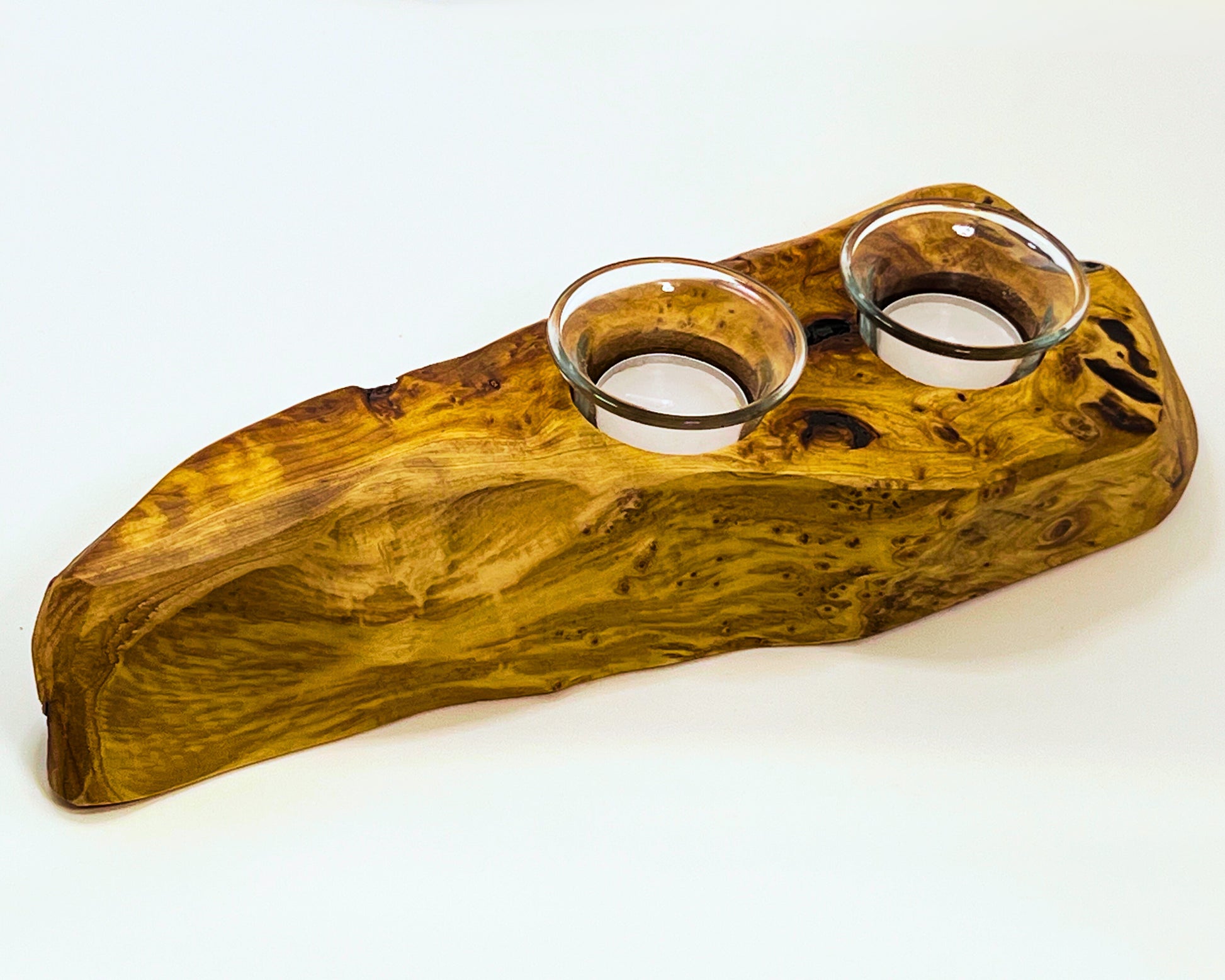 Rustic Duo Tealight Log